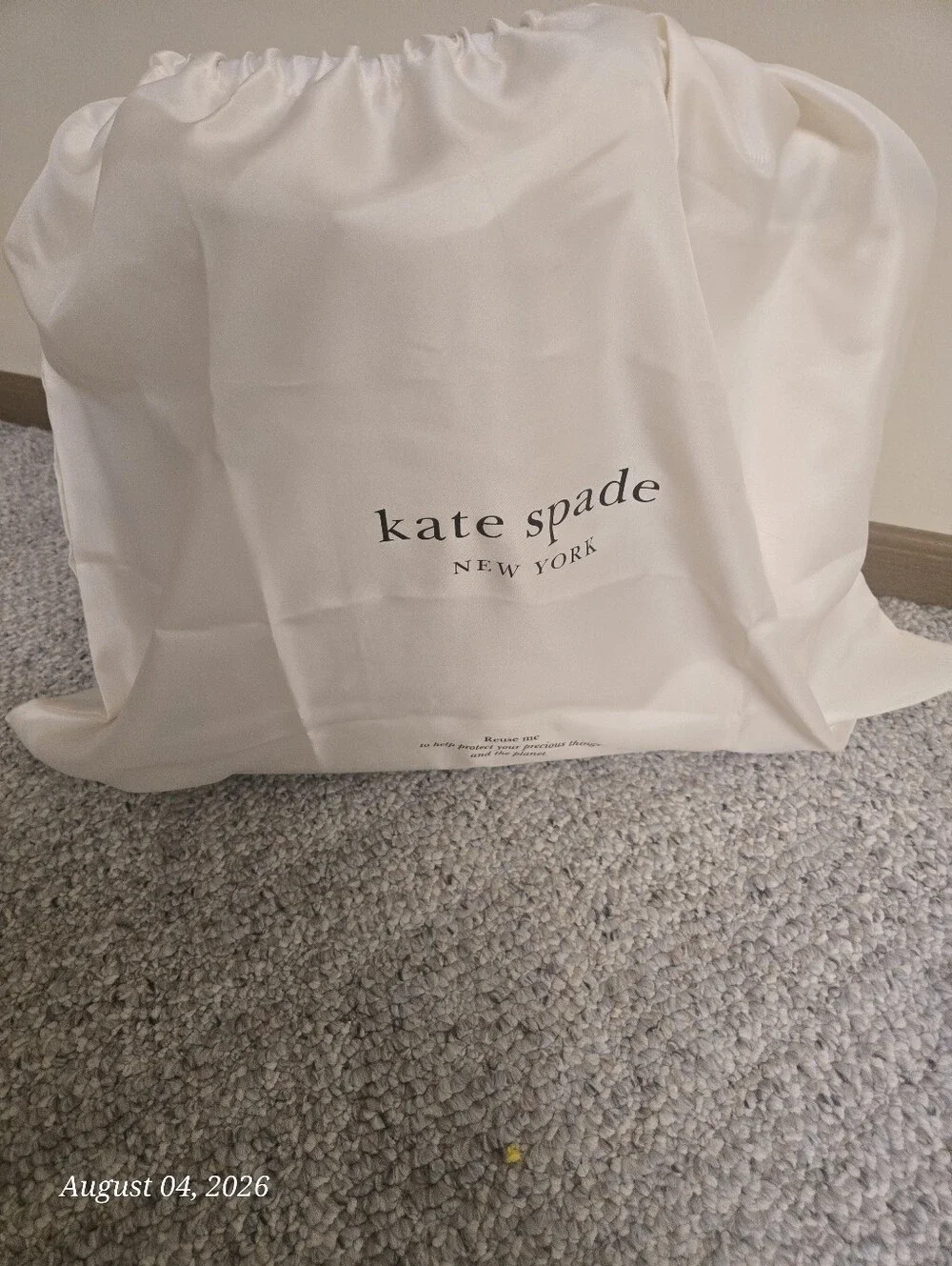 kate spade Cream Leather Bleecker Large Tote